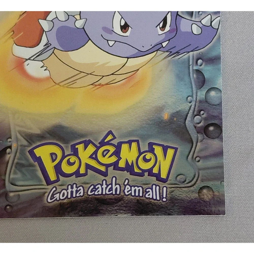 1999 Topps Pokémon Wartortle #08 E8 of 12 Stage 2 Holographic Holo Foil Card